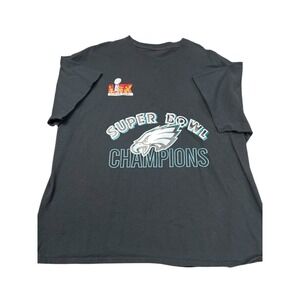 Philadelphia‎ Eagles Super Bowl LIX 59 Champions T-Shirt Black Men's Large or XL